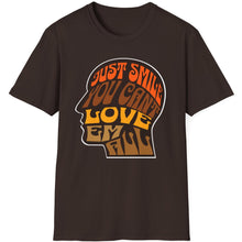 Load image into Gallery viewer, SS T-Shirt, Just Smile You Can&#39;t Love &#39;Em All - Multi Colors
