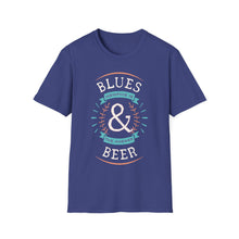 Load image into Gallery viewer, SS T-Shirt, Blues &amp; Beer - Multi Colors
