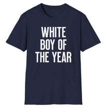 Load image into Gallery viewer, SS T-Shirt, White Boy of the Year - Multi Colors
