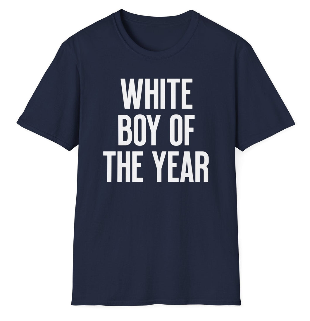 SS T-Shirt, White Boy of the Year - Multi Colors