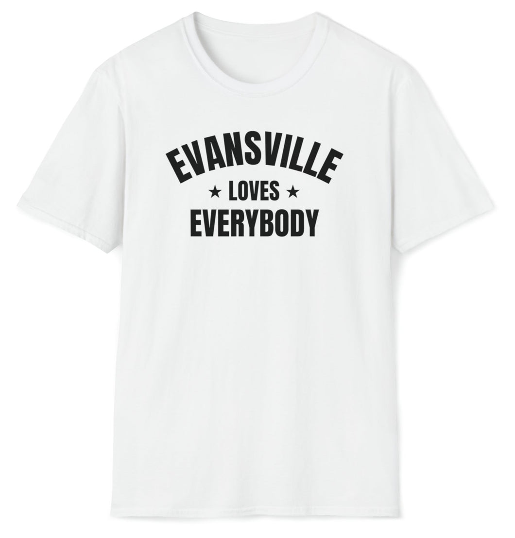 SS T-Shirt, IN Evansville - White