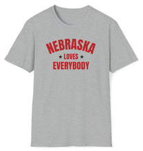 Load image into Gallery viewer, SS T-Shirt, NE Nebraska - Grey | Clarksville Originals
