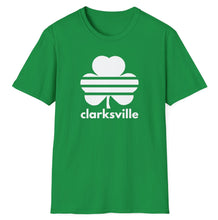 Load image into Gallery viewer, SS T-Shirt, Striped Clarksville Shamrock
