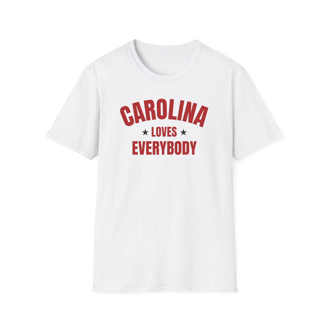 SS T-Shirt, NC Carolina - Red - Multi Colors