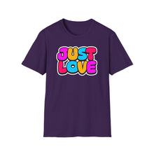 Load image into Gallery viewer, SS T-Shirt, Just Love - Multi Colors
