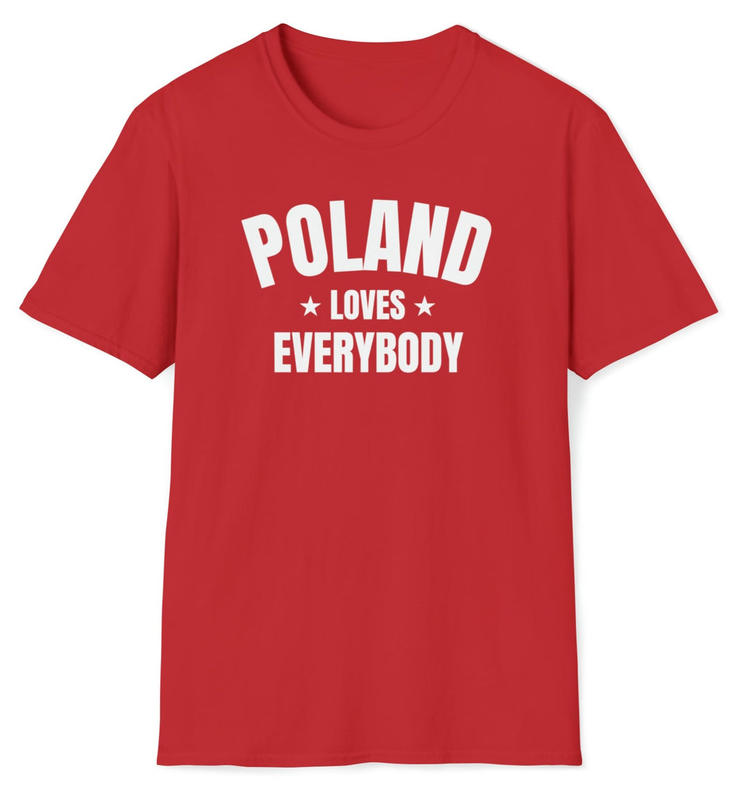 SS T-Shirt, PO Poland - Red Out