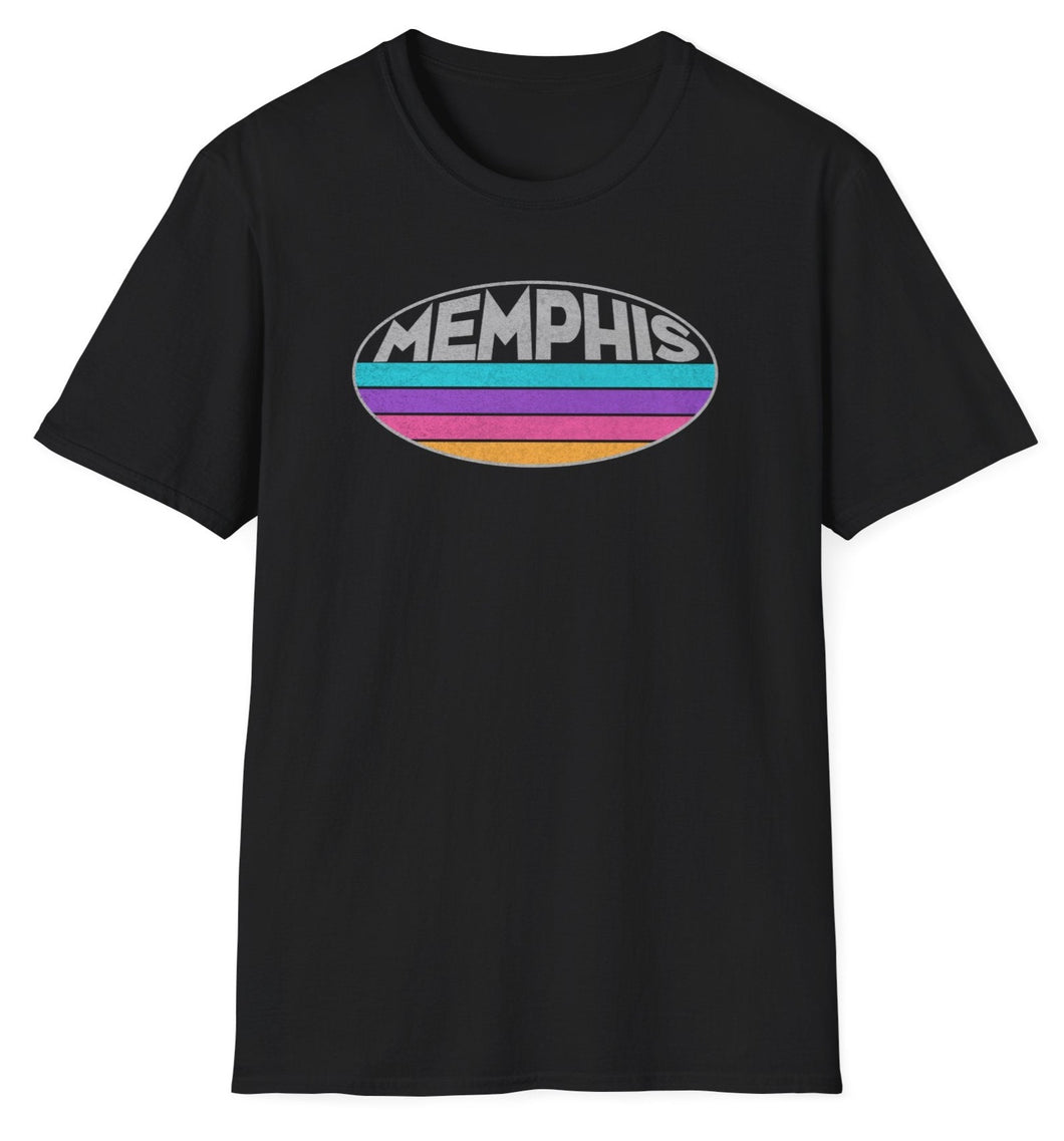 SS T-Shirt, Memphis Retro Bars