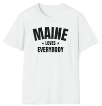 Load image into Gallery viewer, SS T-Shirt, ME Maine - White | Clarksville Originals
