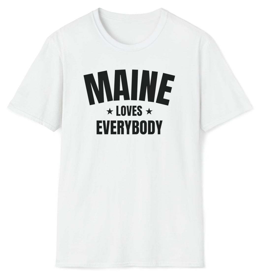 SS T-Shirt, ME Maine - White | Clarksville Originals