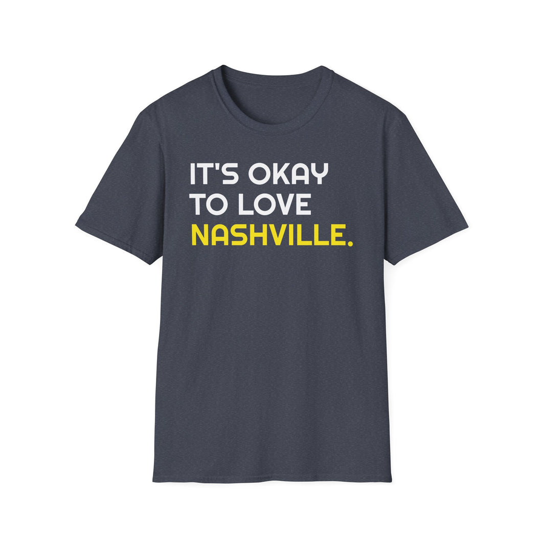 SS T-Shirt, It's Okay to Love Nashville - Multi Colors