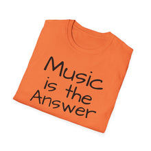 Load image into Gallery viewer, T-Shirt, Music is the Answer - Multi Colors
