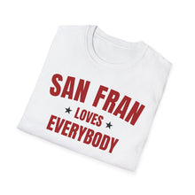 Load image into Gallery viewer, SS T-Shirt, CA San Fran - Scarlet Multi Colors
