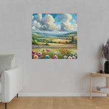 Load image into Gallery viewer, Matte Canvas, Fields of Flowers
