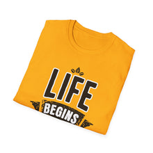 Load image into Gallery viewer, SS T-Shirt, Life Begins in Memphis - Multi Colors
