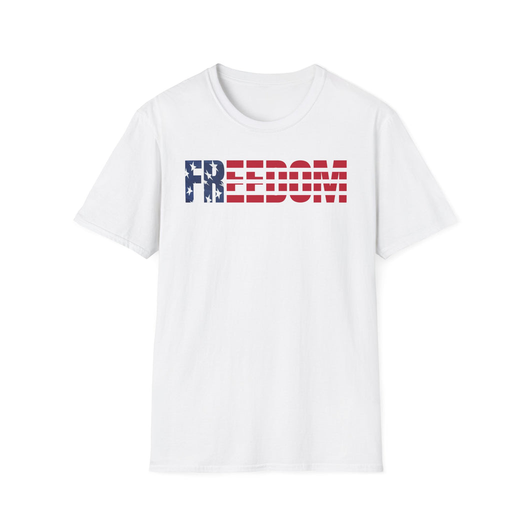 SS T-Shirt, Freedom Backdrop - Multi Colors