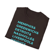 Load image into Gallery viewer, SS T-Shirt, Music Cities - Multi Colors
