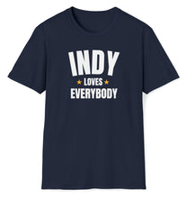 Load image into Gallery viewer, SS T-Shirt, IN Indy - Navy White

