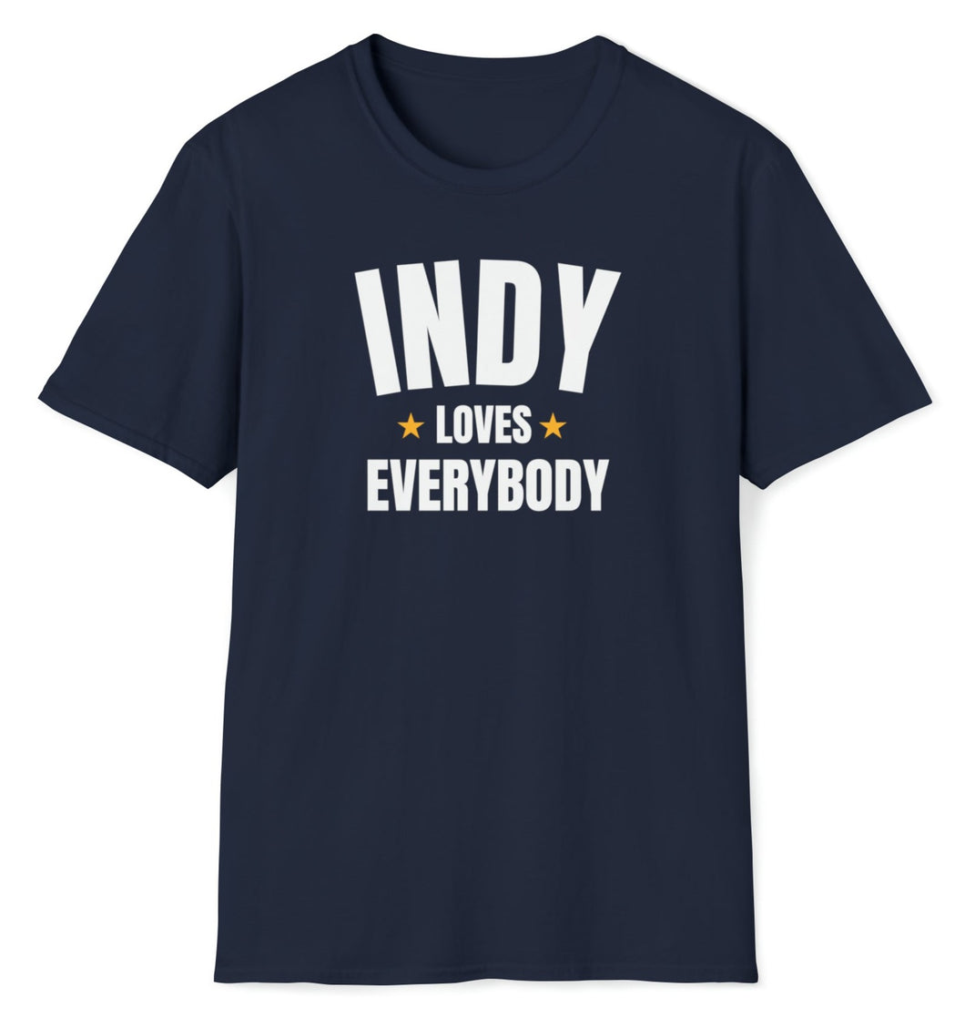 SS T-Shirt, IN Indy - Navy White