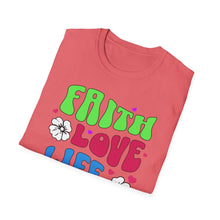 Load image into Gallery viewer, SS T-Shirt, Faith, Love, Life - Multi Colors
