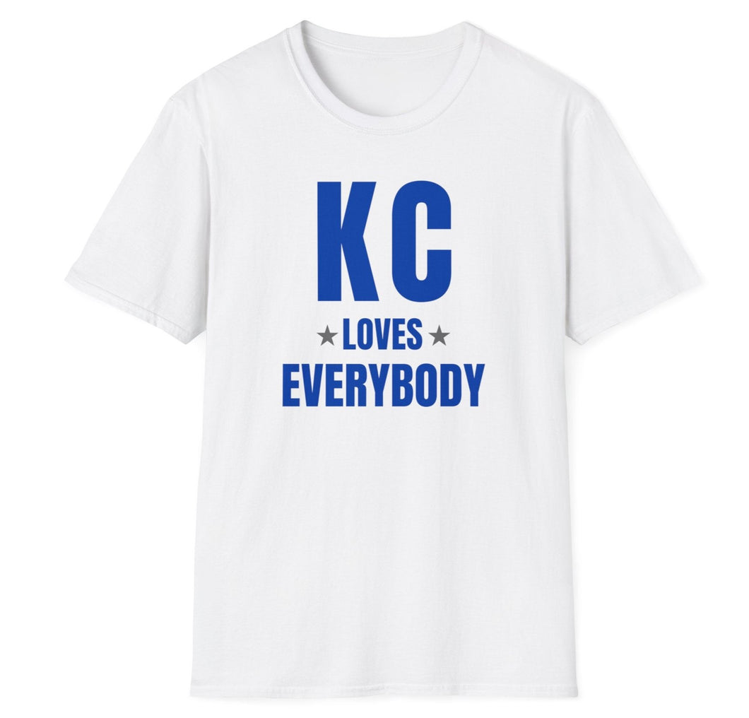 SS T-Shirt, MO KC - White & Blue