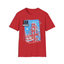 Load image into Gallery viewer, SS T-Shirt, San Francisco Art - Multi Colors
