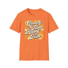 Load image into Gallery viewer, SS T-Shirt, Groovy Happy Vibes - Multi Colors
