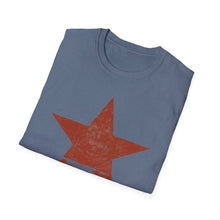 Load image into Gallery viewer, SS T-Shirt, Distressed Star - Red - Multi Colors
