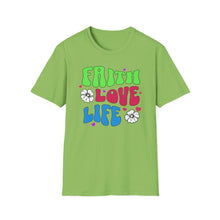Load image into Gallery viewer, SS T-Shirt, Faith, Love, Life - Multi Colors
