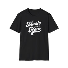 Load image into Gallery viewer, SS T-Shirt, Music Lives Here White - Multi Colors
