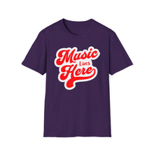Load image into Gallery viewer, SS T-Shirt, Music Lives Here - Multi Colors
