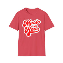 Load image into Gallery viewer, SS T-Shirt, Music Lives Here - Multi Colors

