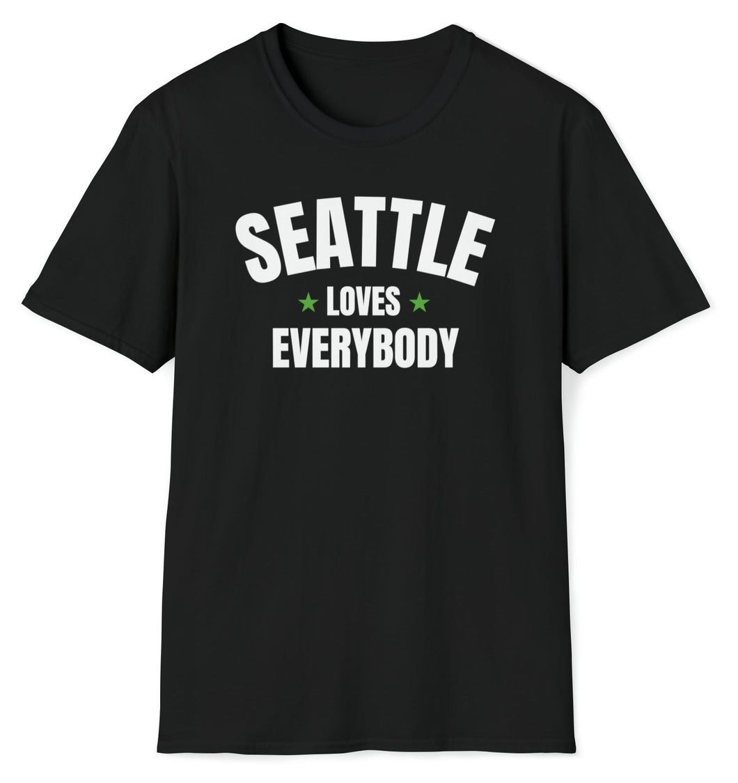 SS T-Shirt, WA Seattle - Black