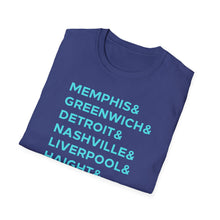 Load image into Gallery viewer, SS T-Shirt, Music Cities - Multi Colors
