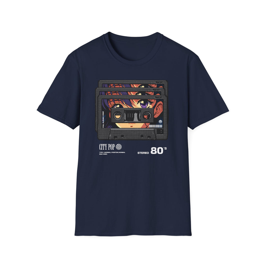 SS T-Shirt, Cassette 80s Style - Multi Colors