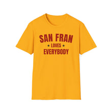 Load image into Gallery viewer, SS T-Shirt, CA San Fran - Scarlet Multi Colors
