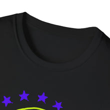 Load image into Gallery viewer, SS T-Shirt, Painted Smiley with Stars
