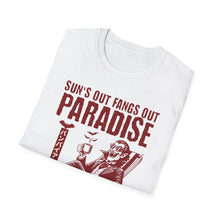 Load image into Gallery viewer, SS T-Shirt, Sun&#39;s Out, Fangs Out
