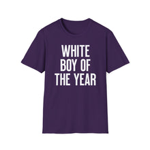 Load image into Gallery viewer, SS T-Shirt, White Boy of the Year - Multi Colors
