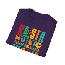 Load image into Gallery viewer, SS T-Shirt, Rasta Music is World Music - Multi Colors
