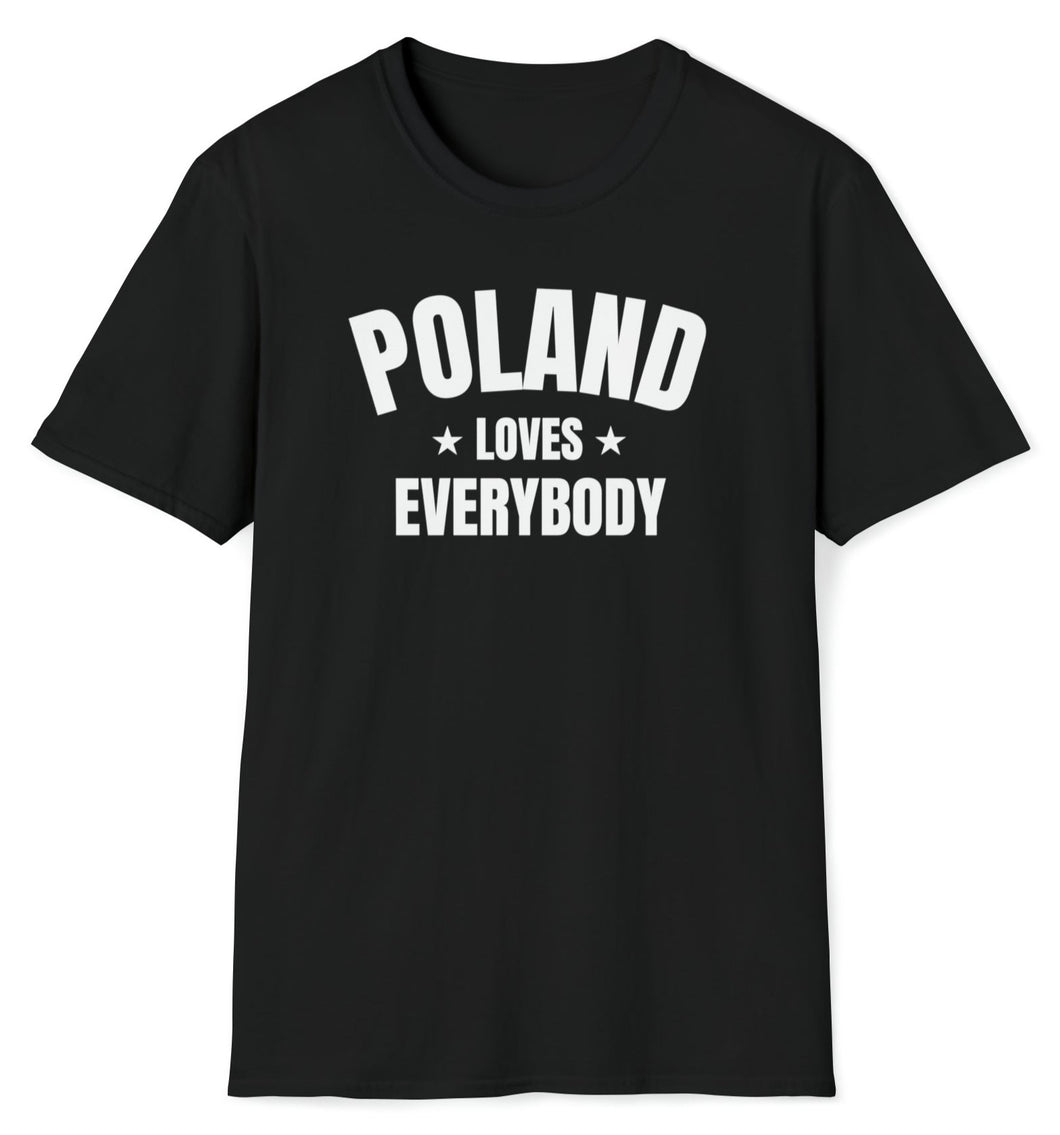 SS T-Shirt, PO Poland - Black