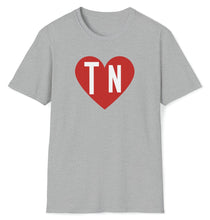 Load image into Gallery viewer, SS T-Shirt, TN Heart - Grey
