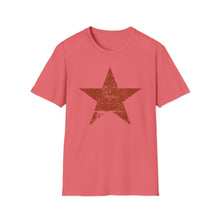 Load image into Gallery viewer, SS T-Shirt, Distressed Star - Red - Multi Colors
