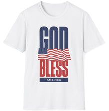 Load image into Gallery viewer, SS T-Shirt, God Bless America (80s Style)
