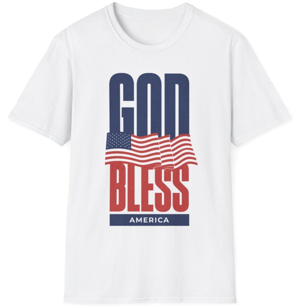 SS T-Shirt, God Bless America (80s Style)