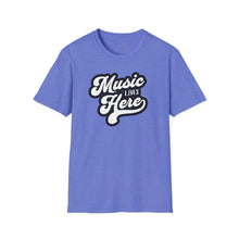 Load image into Gallery viewer, SS T-Shirt, Music Lives Here White - Multi Colors

