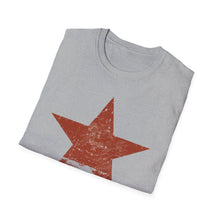 Load image into Gallery viewer, SS T-Shirt, Distressed Star - Red - Multi Colors
