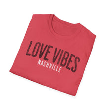 Load image into Gallery viewer, SS T-Shirt, Love Vibes Nashville - Multi Colors
