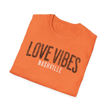 Load image into Gallery viewer, SS T-Shirt, Love Vibes Nashville - Multi Colors
