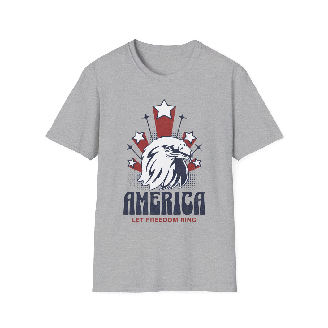 SS T-Shirt, Let Freedom Ring - Multi Colors