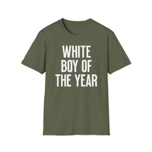 Load image into Gallery viewer, SS T-Shirt, White Boy of the Year - Multi Colors
